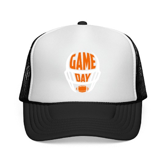 American Football Game Day Essentials Helmet Trucker Caps
