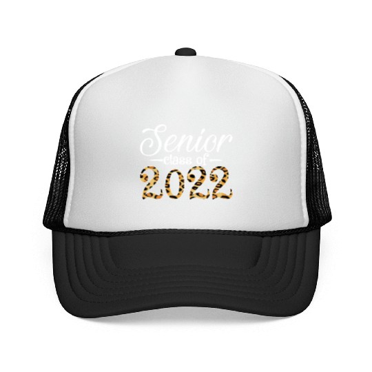 Senior Class Of 2022 Leopard Print Trucker Caps