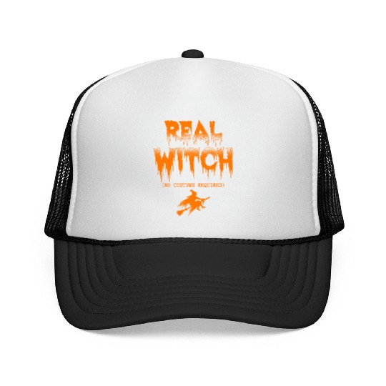 Real Witch (No Costume Required) Halloween Witches Trucker Caps