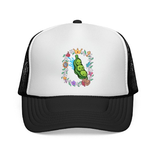 Pea Vegetable Vegan Fairy Fairy Tale Trucker Caps