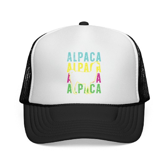 Alpaca Llama Lover Alpaca Whisperer Farm Animal Trucker Caps