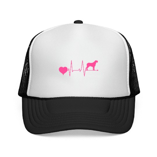Spinone Italiano Mom Heartbeat Pink Trucker Caps