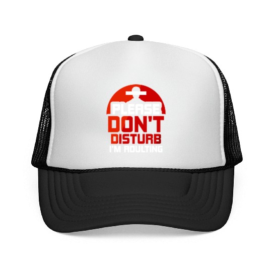 Please Don't Disturb I'm Adulting Adult Birthday Trucker Caps