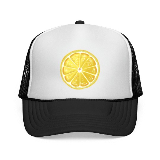 Lemon style design Trucker Caps