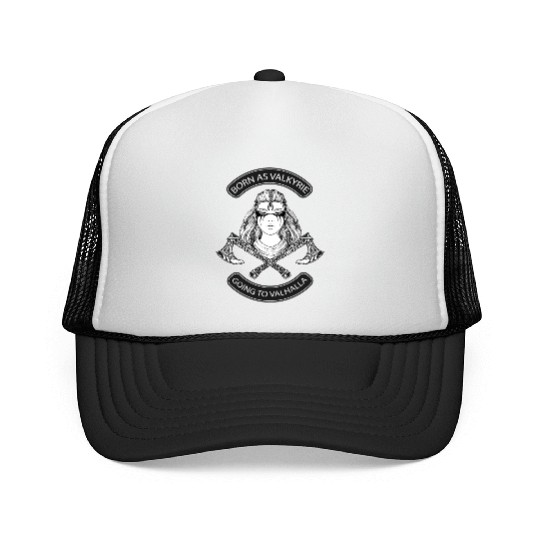 Born as Valkyrie Thor Odin Valhalla Viking Trucker Caps
