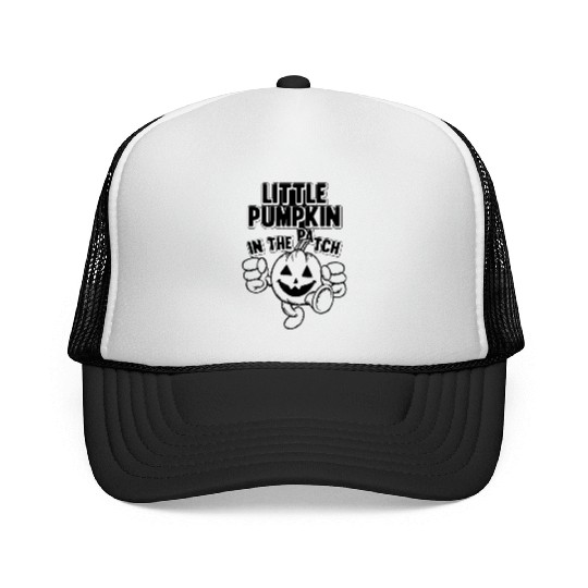 Halloween Little Pumpkin In The Patch - Newborn Ba Trucker Caps