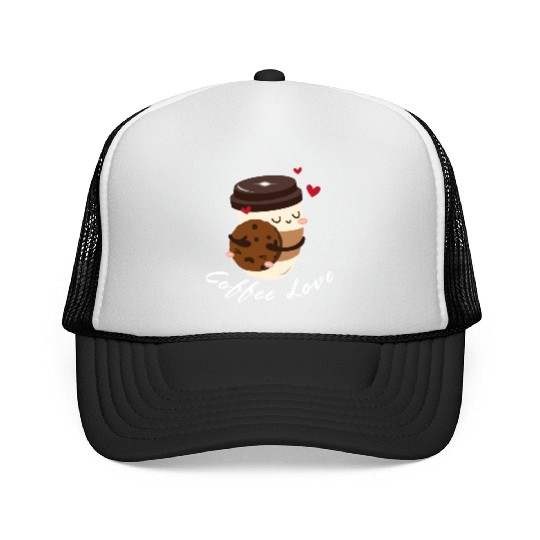 Coffee love cappuccino caffeine Trucker Caps
