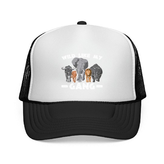 Bold As A Lion Gang Animal Wild Animals Lifestyle Trucker Caps