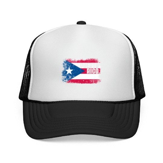 Puerto Rico Flag Trucker Caps
