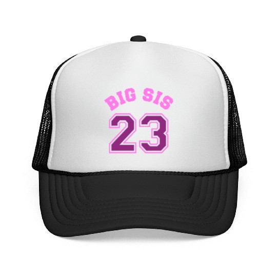Big Sis 2023 - Big Sister Baby Family Birth Girl Trucker Caps