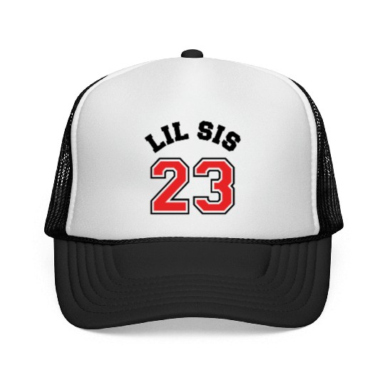 Lil Sis 2023 Little Sister Baby Family Birth Child Trucker Caps