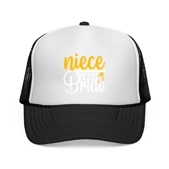 Niece Of The Bride Wedding Party Matching Gift Trucker Caps