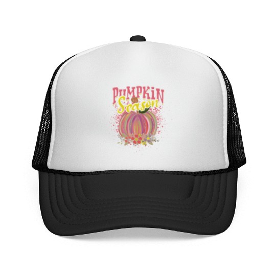 Pumpkin Season - jack-o-lantern Trucker Caps