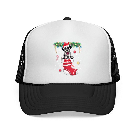 Dalmatian Dog Lover Christmas - Dog Christmas Stoc Trucker Caps