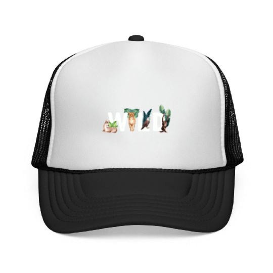 Wild Animals Cat Eagle Monkey Deer Trucker Caps