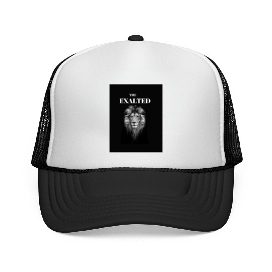 Black White Lion King Trucker Caps