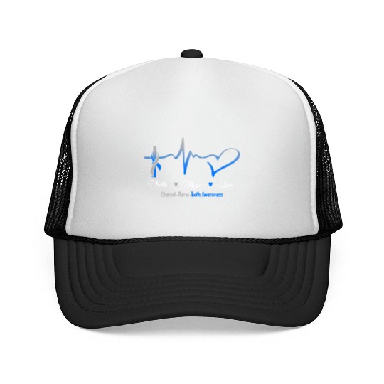 Faith Hope Love Charcot Marie Tooth Awareness Trucker Caps