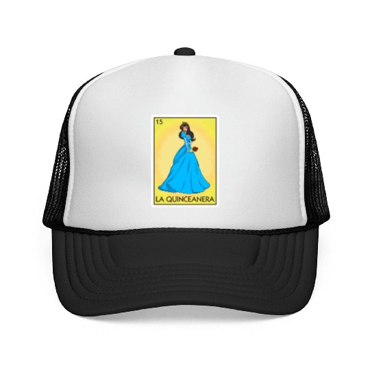 La Quinceanera Card Mexican Lottery Quinceanera Trucker Caps
