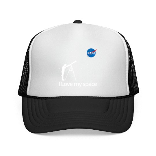 NASA I Love My Space Telescope Galaxy Trucker Caps