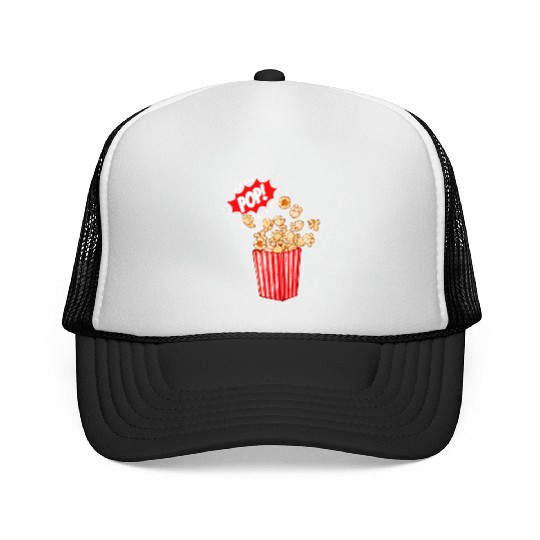 Retro Movie Popcorn Lover Trucker Caps