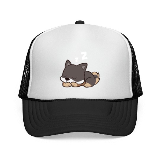 Shikoku Dog Sleeping Kochi-Ken Dog Japan Shikoku Trucker Caps