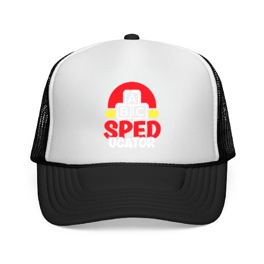 Speducator Sped Special Education Teacher Cute Trucker Caps