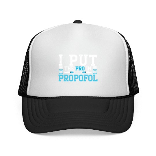 Anesthesiologist Doctor Medicine Anesthesia Trucker Caps