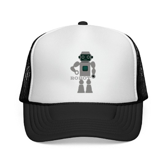 ROBOT digital character. Trucker Caps
