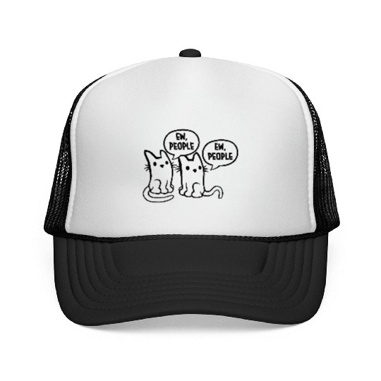 pet cats ew people Trucker Caps