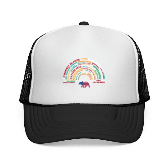 US National Parks, National Park, Denali, Redwood Trucker Caps