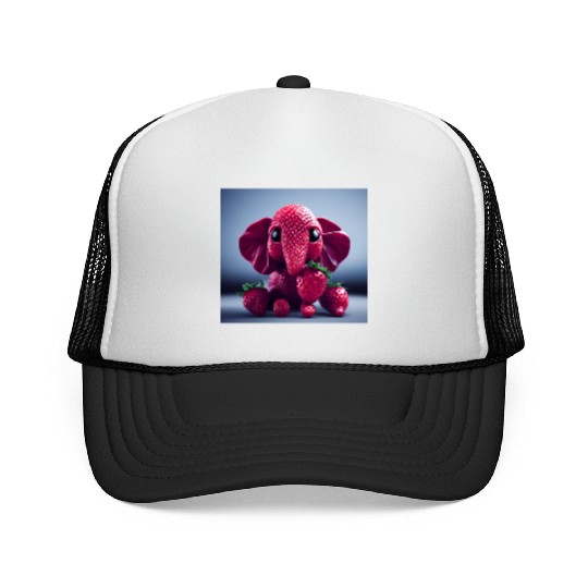 Strawberry Elephant Trucker Caps