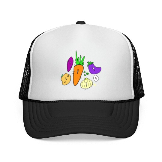 Vegetable friends Trucker Caps