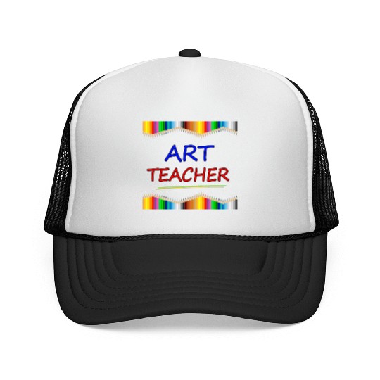 Art Teacher Drawing Painting Fun Artist Gift Trucker Caps