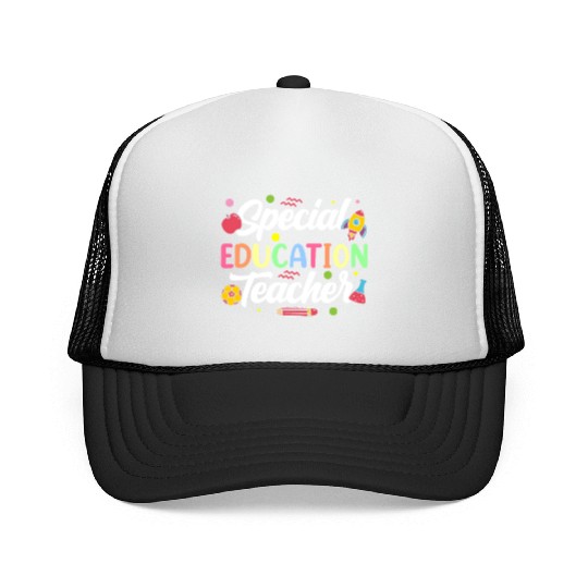 Special Education Teacher Cute Sped Awareness Trucker Caps
