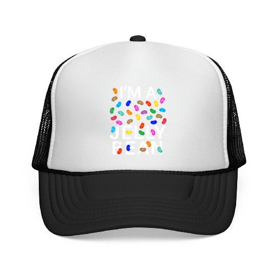pretend im jelly bean halloween candy costume Trucker Caps
