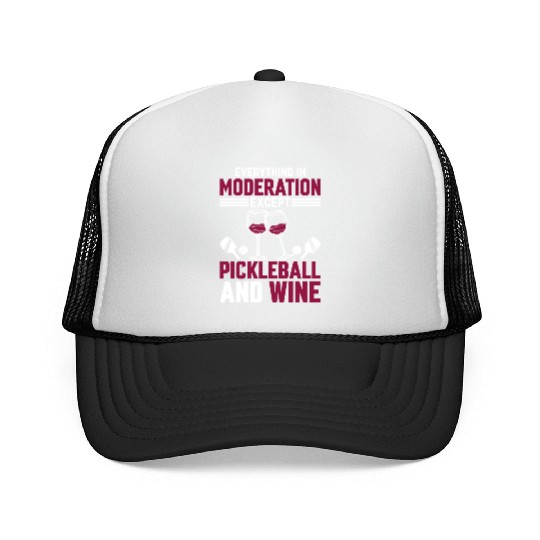 Playing Pickleball Tennis Paddleball Pickleball Pl Trucker Caps