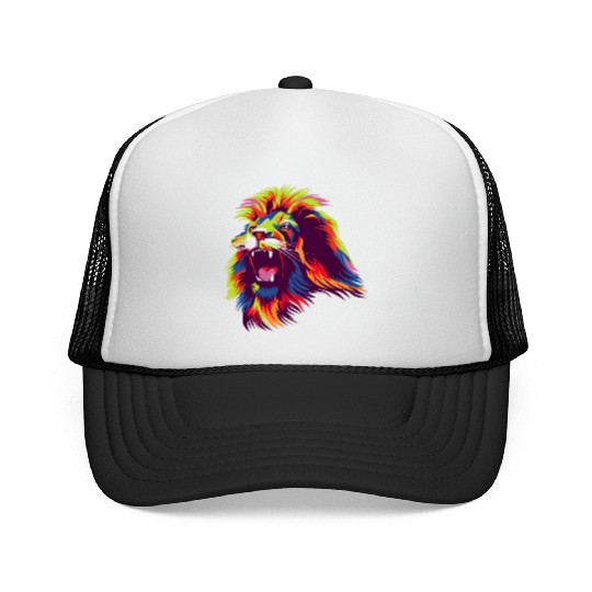Lion Colorful Trucker Caps