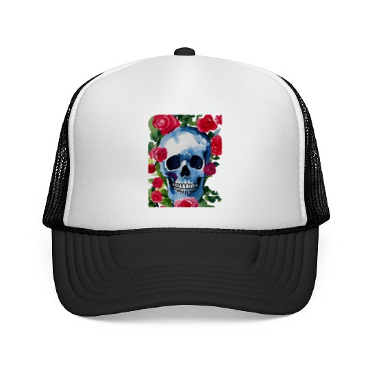 Skull and Roses - Garden Of Roses Trucker Caps