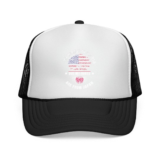 Japan American Country Heritage Flags Trucker Caps