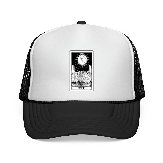 WTF - The Moon Tarot Card Trucker Caps