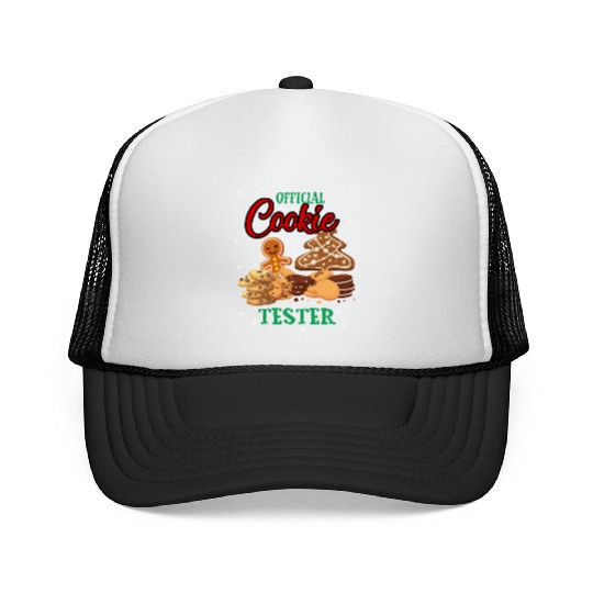 Official Cookie Taster Christmas Cute Holiday Trucker Caps