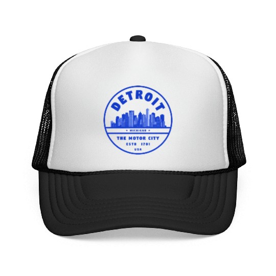 Detroit Michigan Trucker Caps