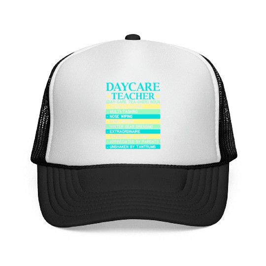 Daycare Teacher Childcare Educator Director Trucker Caps