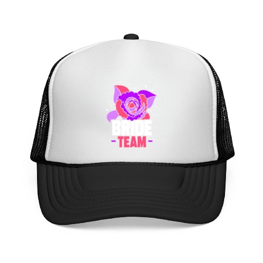 Bride Team Wedding Bachelorette Party Cute Trucker Caps