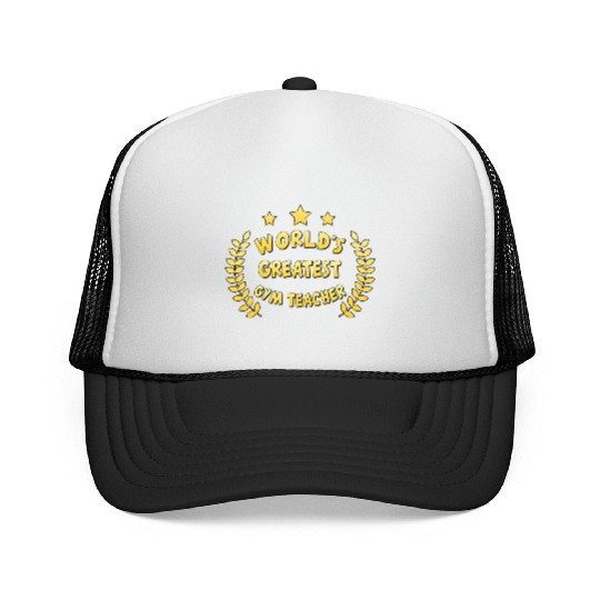 Worlds Greatest Gym Teacher Physical Education Trucker Caps