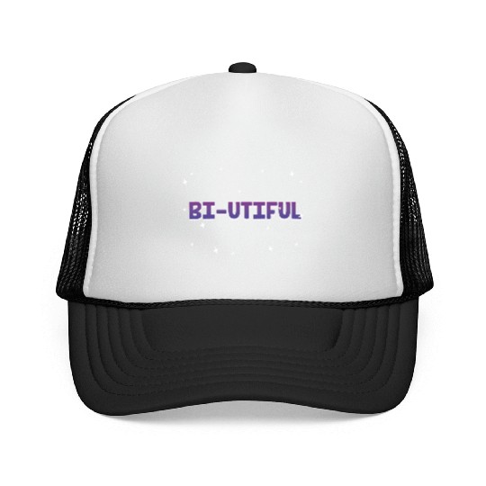 Bi-Utiful Bisexual Positivity Bi Pride Positive Trucker Caps