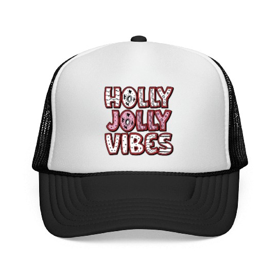Holly jolly vibes Trucker Caps