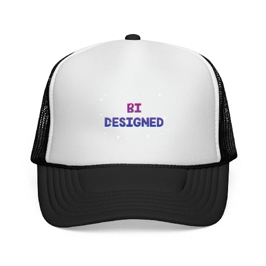 Bi Designed Bisexual Pride Month Bi Pride LGBT Trucker Caps