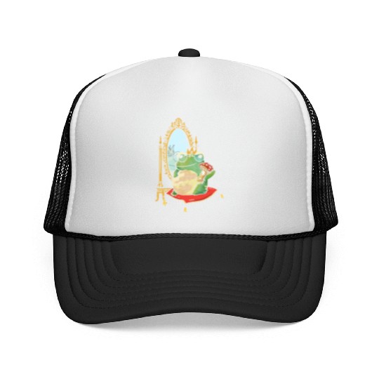 Classy Royalty Prince Toad Frog Amphibian Trucker Caps