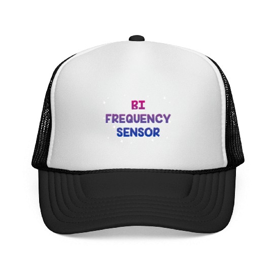 Bi Frequency Sensor Bisexual Pun Bi Pride Joke Trucker Caps
